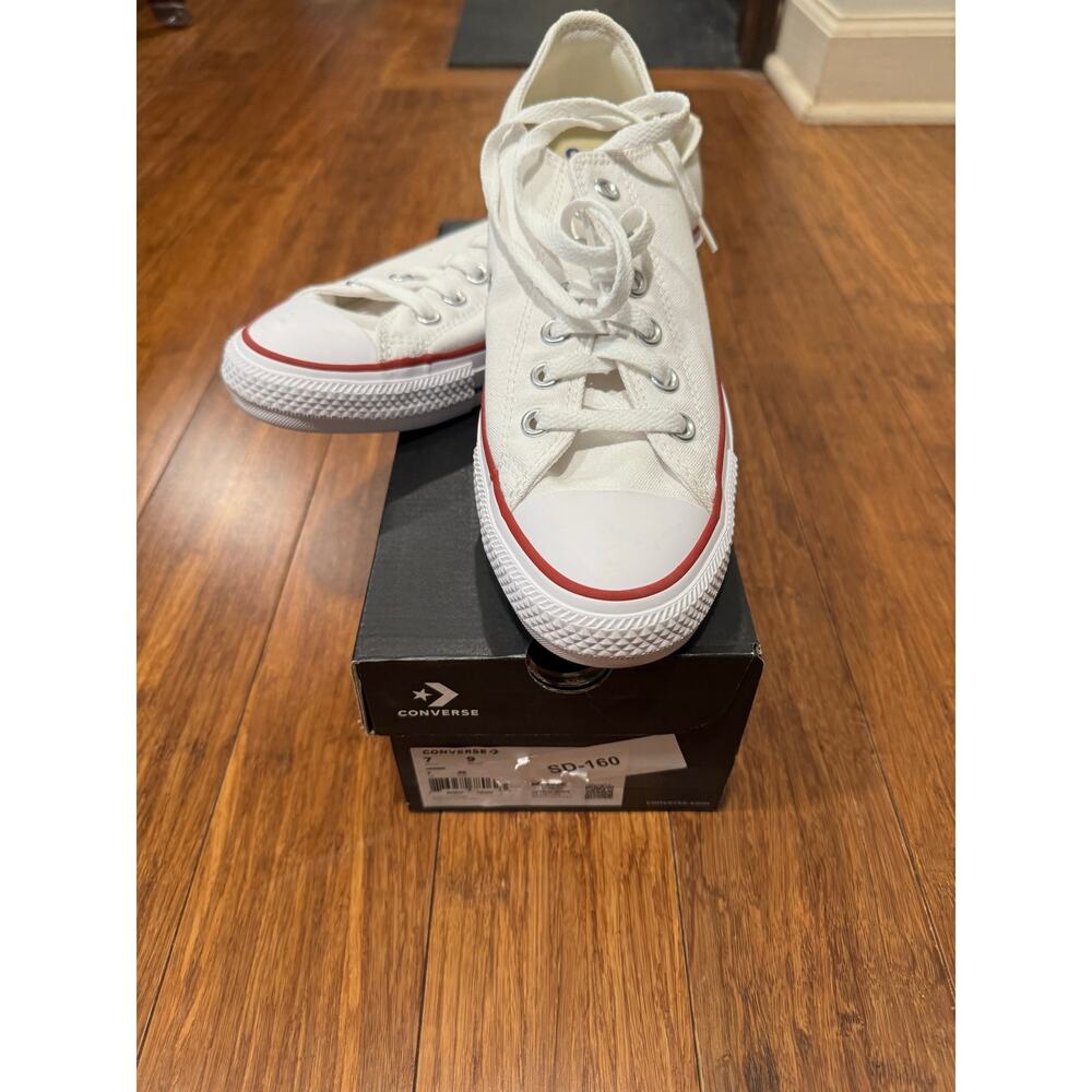 Converse Chuck Taylor All Star Ox Op White Low Top Sneakers Men 7 Women 9 New